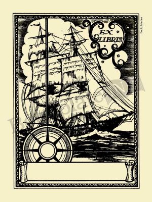 W10-Sailing-ship-nautical-bookplate